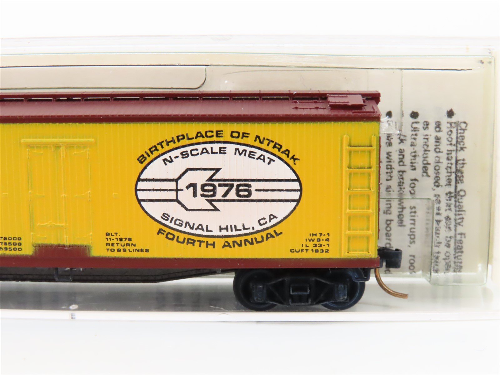 N Kadee Micro-Trains MTL Special Run NTRAK BS Line 1976 N Scale Meat Reefer 2306