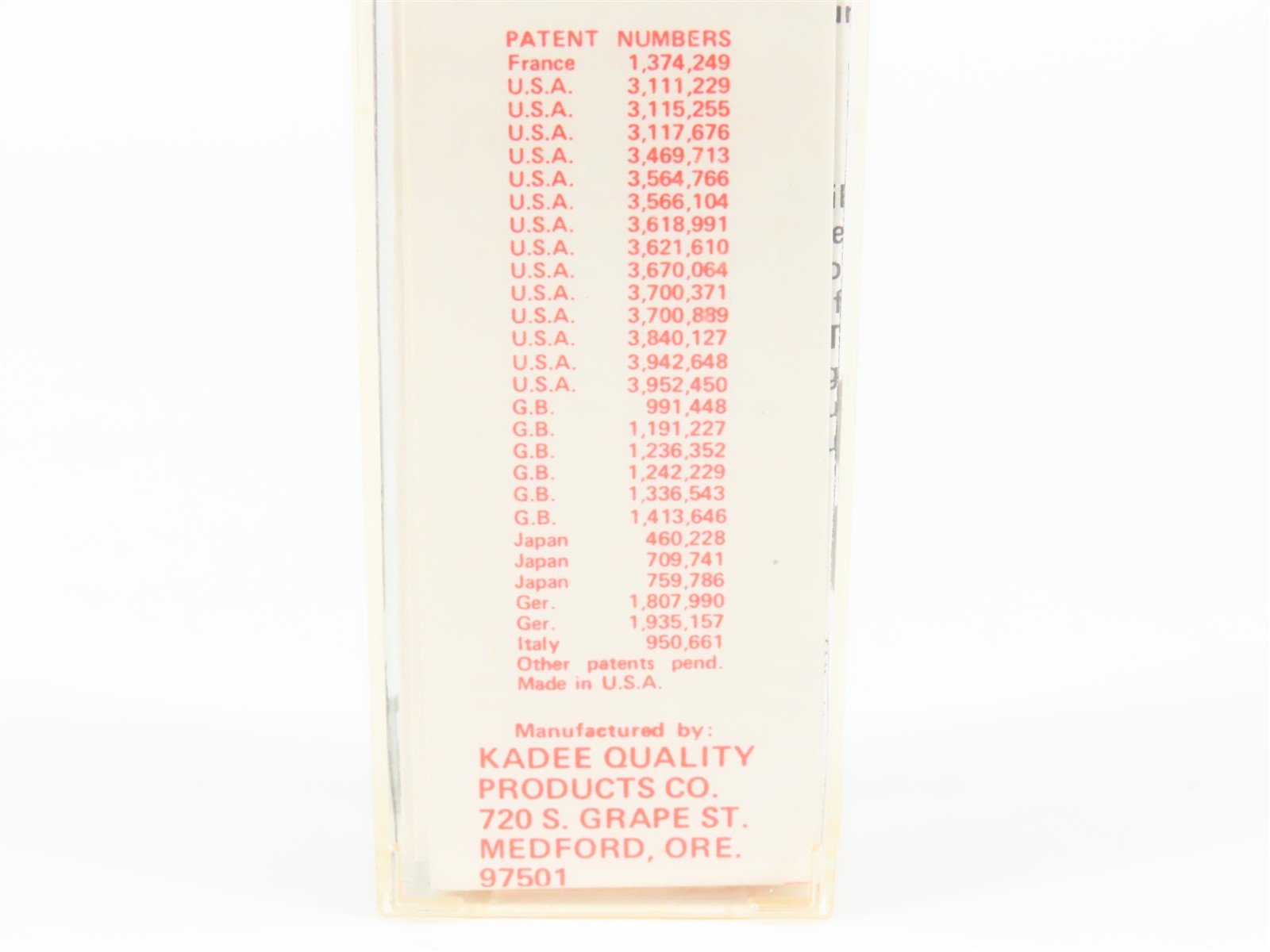 N Kadee Micro-Trains MTL 47990 KQP Kadee Quality Products 1946-1976 Reefer