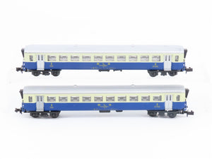 LOT of 2 N Scale Arnold BLS Bern-Lotschberg-Simplon 2nd Class Coach Passenger