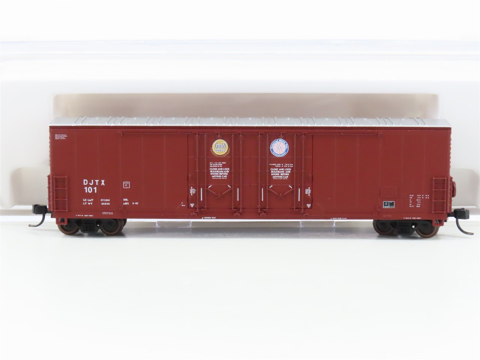 N Atlas 31341 DJTX Gold Medal/General Mills 53' Double Plug Door Boxcar #101