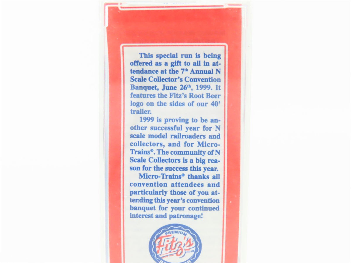 N Micro-Trains MTL NSC 6-99 Special Run Fitz&#39;s Root Bear 40&#39; Semi Trailer