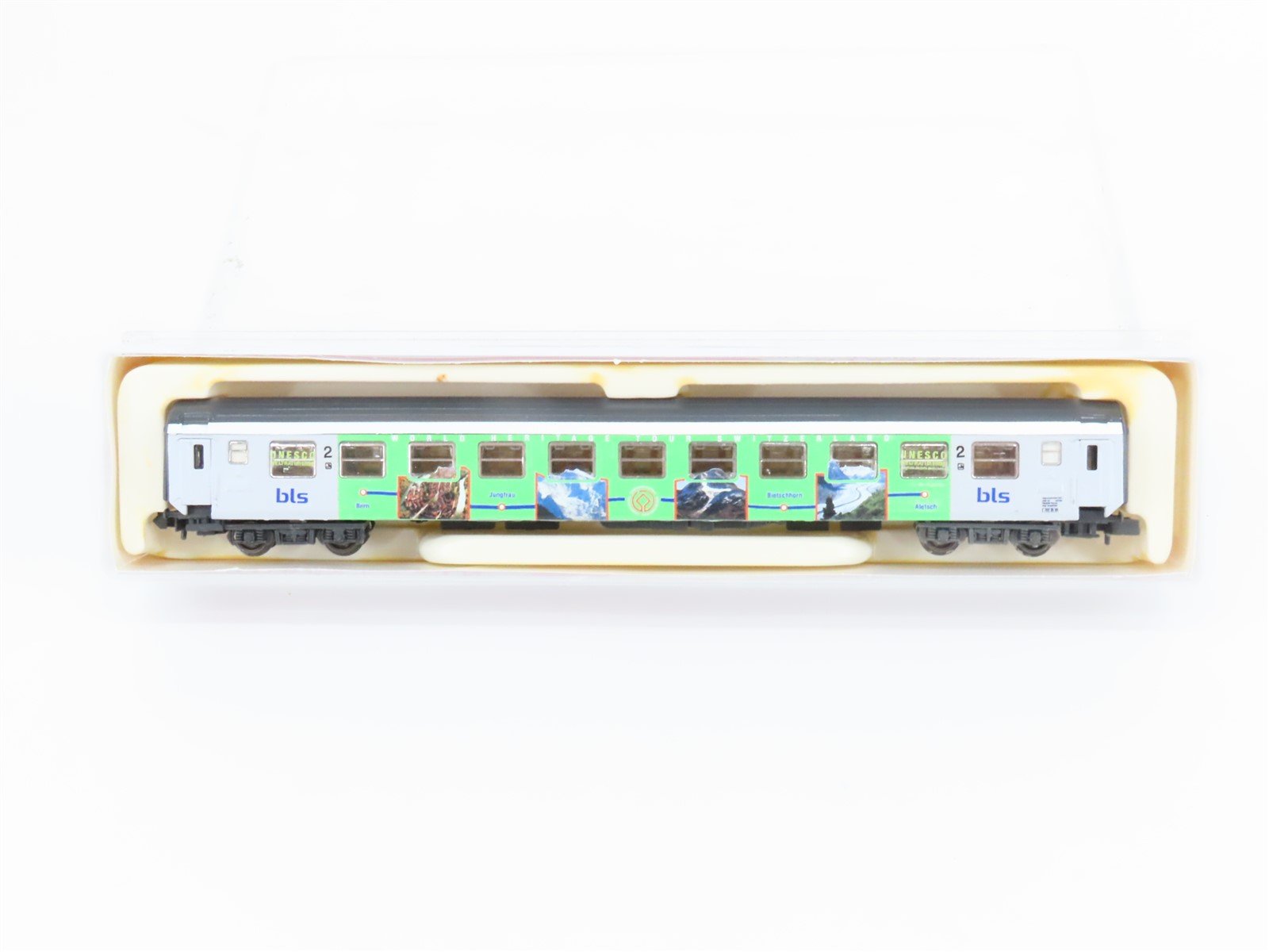 N Hobbytrain 20013 BLS "UNESCO World Heritage" Corridor Coach Passenger - Custom