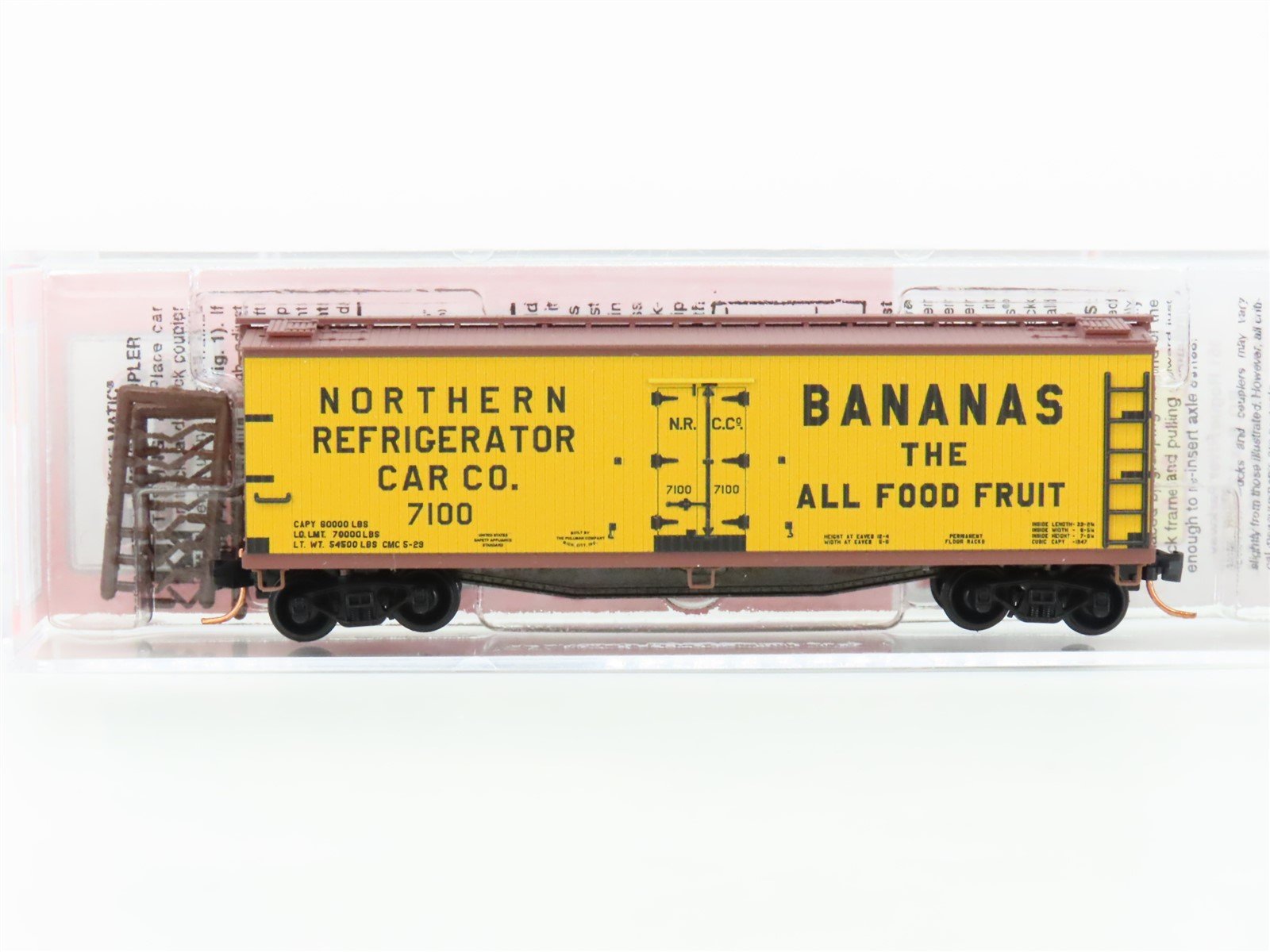 N Micro-Trains MTL NSE 19-01 NRCC Northern Refrigerator Car Co 40' Reefer #7100