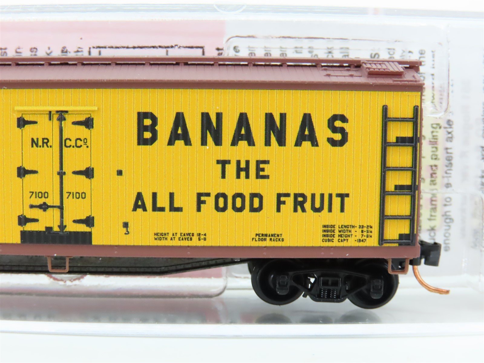 N Micro-Trains MTL NSE 19-01 NRCC Northern Refrigerator Car Co 40' Reefer #7100