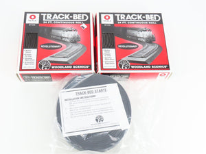 LOT of 3 O 1/48 Scale Woodland Scenics ST1476 Track Bed Starter Packs