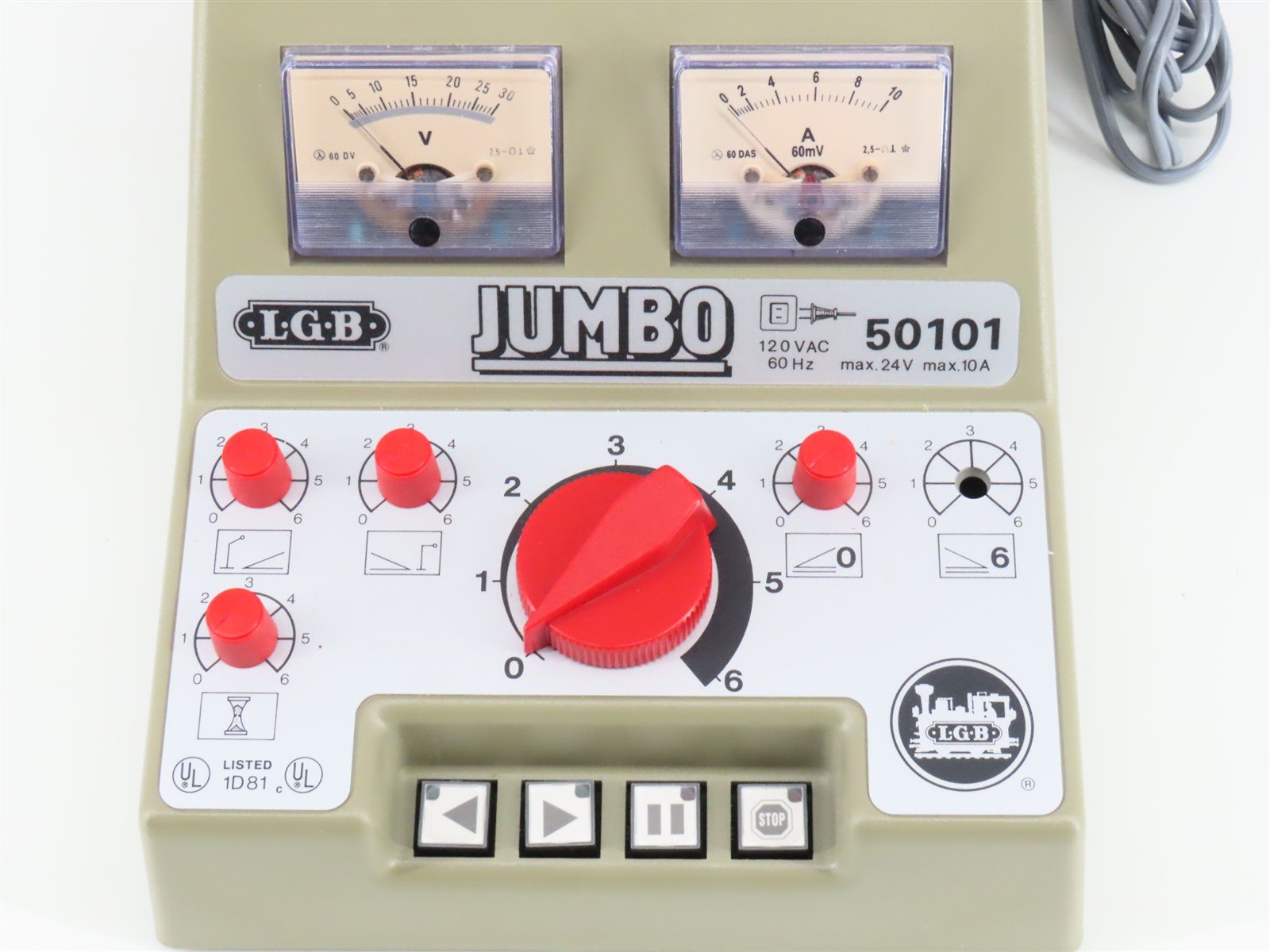 LGB 50101 JUMBO 24V 10A DC Transformer/Controller for G Scale Model Trains