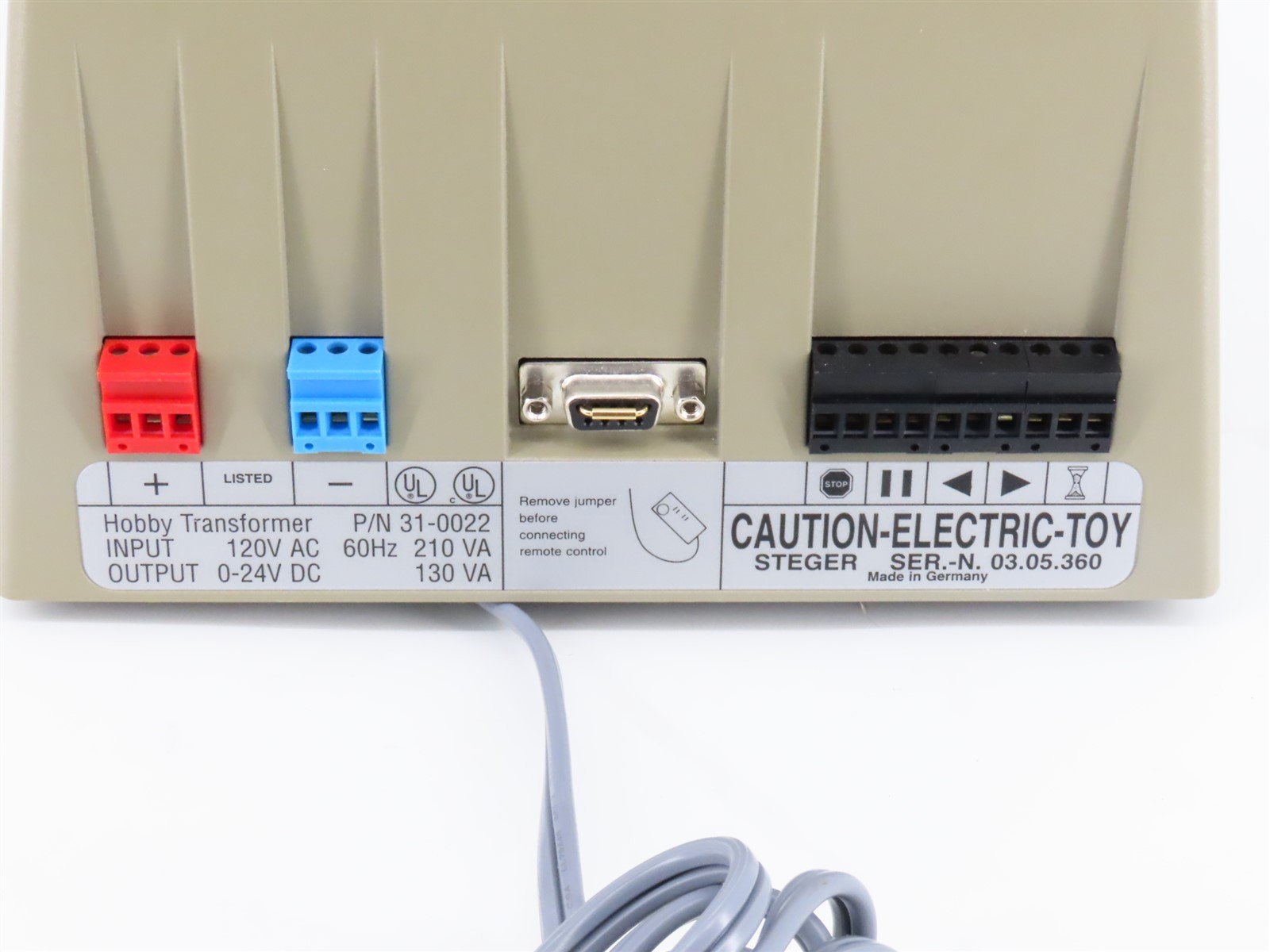 LGB 50101 JUMBO 24V 10A DC Transformer/Controller for G Scale Model Trains