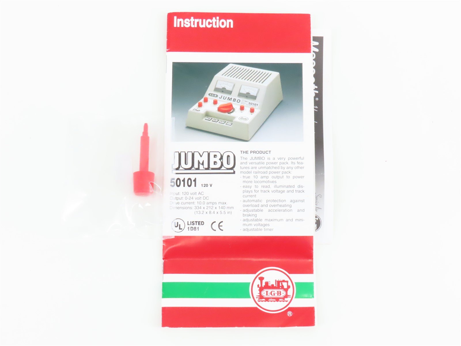 LGB 50101 JUMBO 24V 10A DC Transformer/Controller for G Scale Model Trains