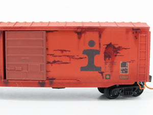 N Scale Micro-Trains MTL 07744120 ICG 50' Boxcar #51136 Weathered & Graffiti