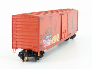 N Scale Micro-Trains MTL 07744120 ICG 50' Boxcar #51136 Weathered & Graffiti