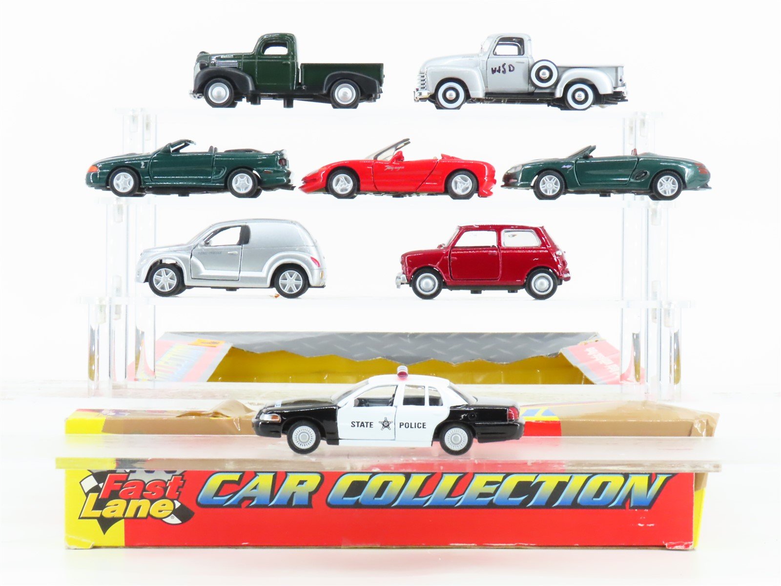 1:43 & 1:36 Scale Fast Lane #62028 Die-Cast Vehicles Set of 8