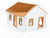 O 1/48 Scale Bachmann Plasticville 45316 House Under Construction