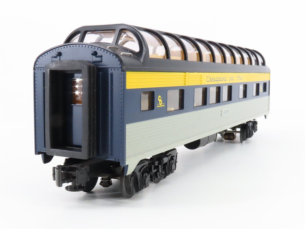 O Gauge 3-Rail MTH C&amp;O Chesapeake &amp; Ohio Railroad Dome Passenger #1876