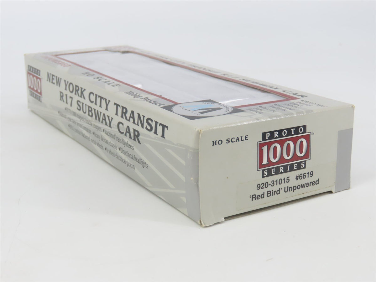 HO Proto 1000 920-31015 NYCT New York City R17 Subway Car #6619 UNPOWERED
