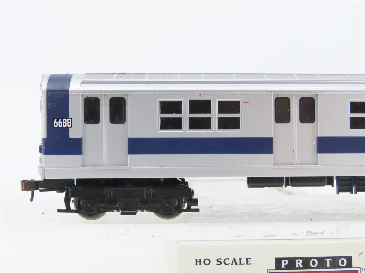 HO Scale Proto 1000 30186 NYCT New York City Blue Stripe R17 Subway Car #6688
