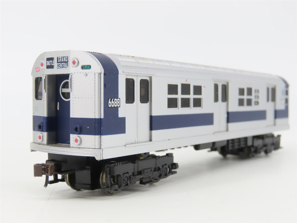 HO Scale Proto 1000 30186 NYCT New York City Blue Stripe R17 Subway Car #6688