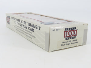 HO Scale Proto 1000 30186 NYCT New York City Blue Stripe R17 Subway Car #6688