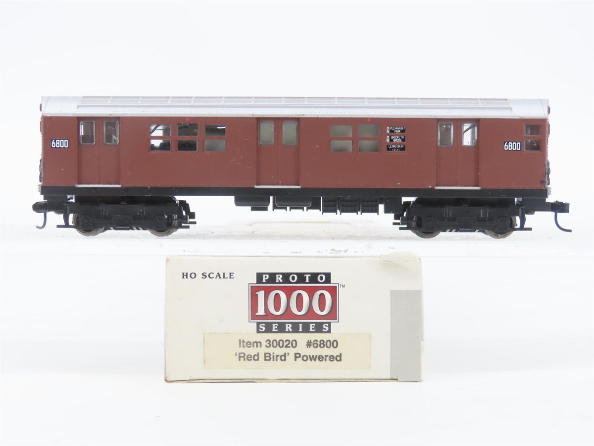 HO Scale Proto 1000 30020 NYCT New York City R17 Red Bird Subway Car #6800