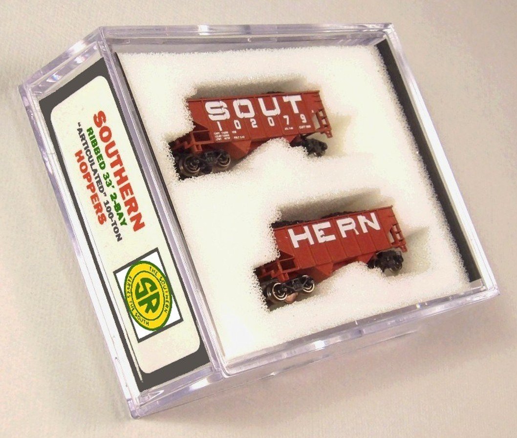Z FULL THROTTLE FT2062 SOU Southern 2-Bay &quot;Articulated 100-Ton&quot; Hoppers Set #1
