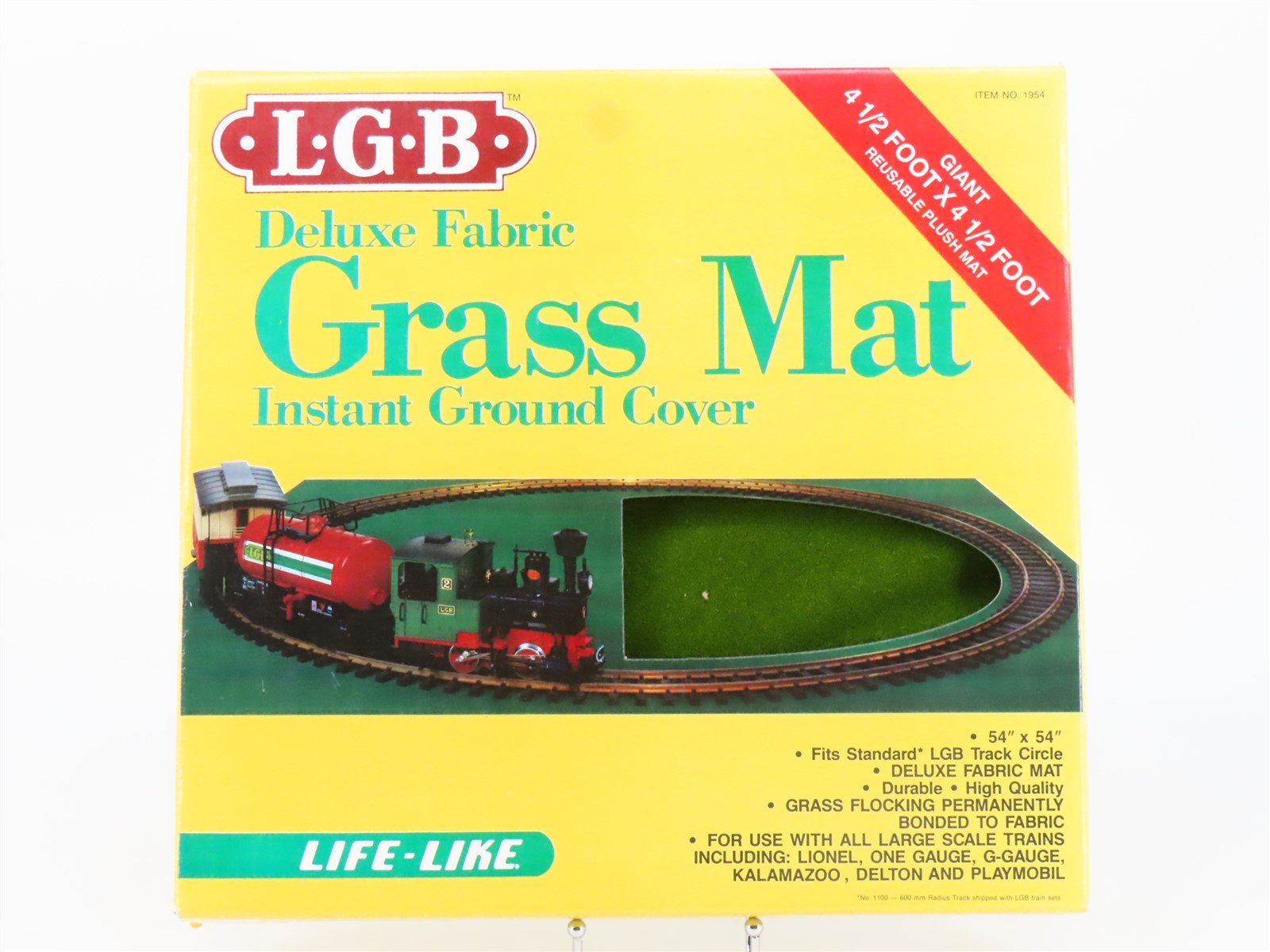 Multi-Scale LGB 1954 Deluxe Reusable Plush Fabric Grass Mat - 4-1/2' x 4-1/2'