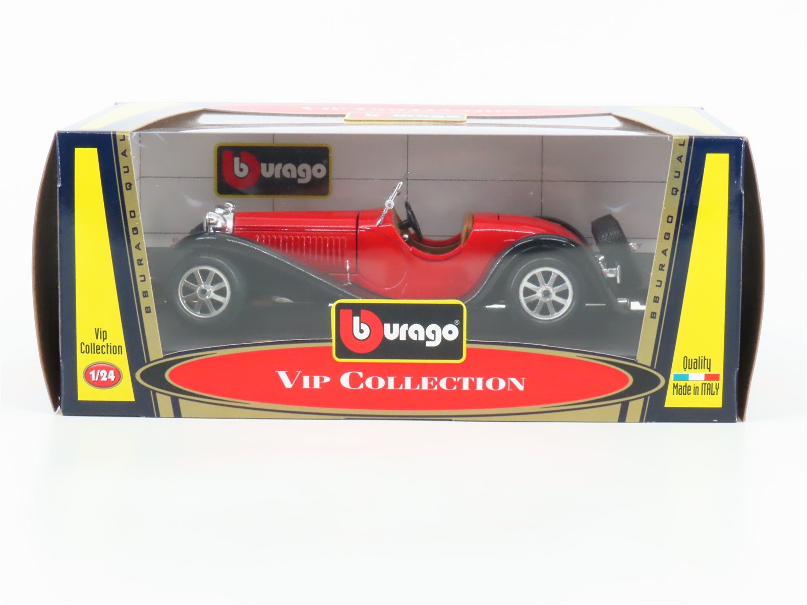 1:24 Scale Burago VIP 1238 Die-Cast 1932 Bugatti "Type55" Sports Car