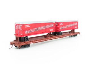 HO Scale Custom PRR Pennsylvania TOFC Flat Car #470720 w/ Custom Trailer Load