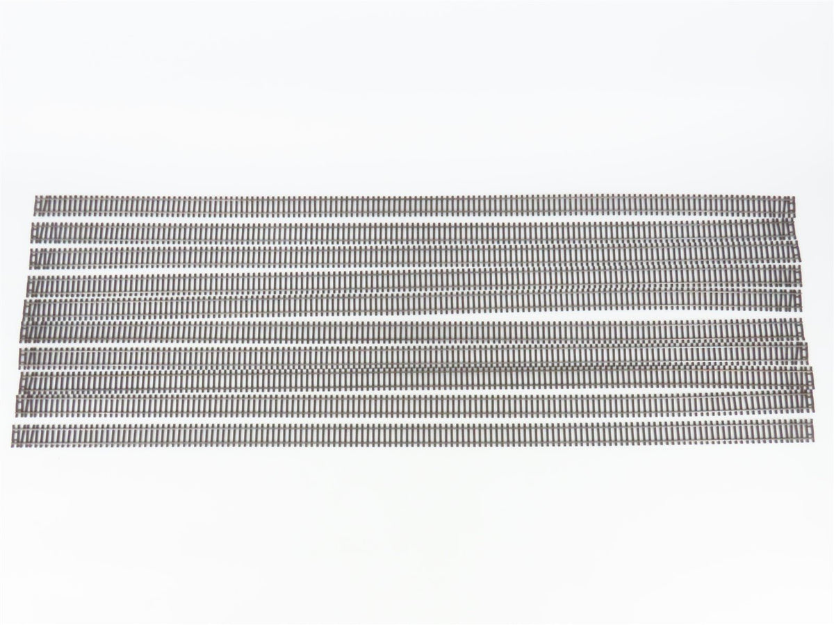 LOT of 10 HO Scale Nickel Plate Products Code 100 Straight 39-1/2&quot; Track Pieces