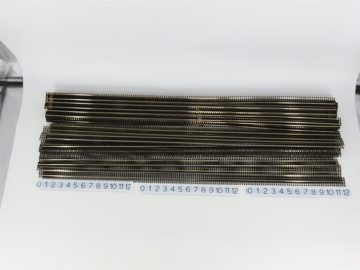 LOT of 50 HO Scale Shinohara Flex Track Code 100 Straight 39-1/2&quot; Track Pieces