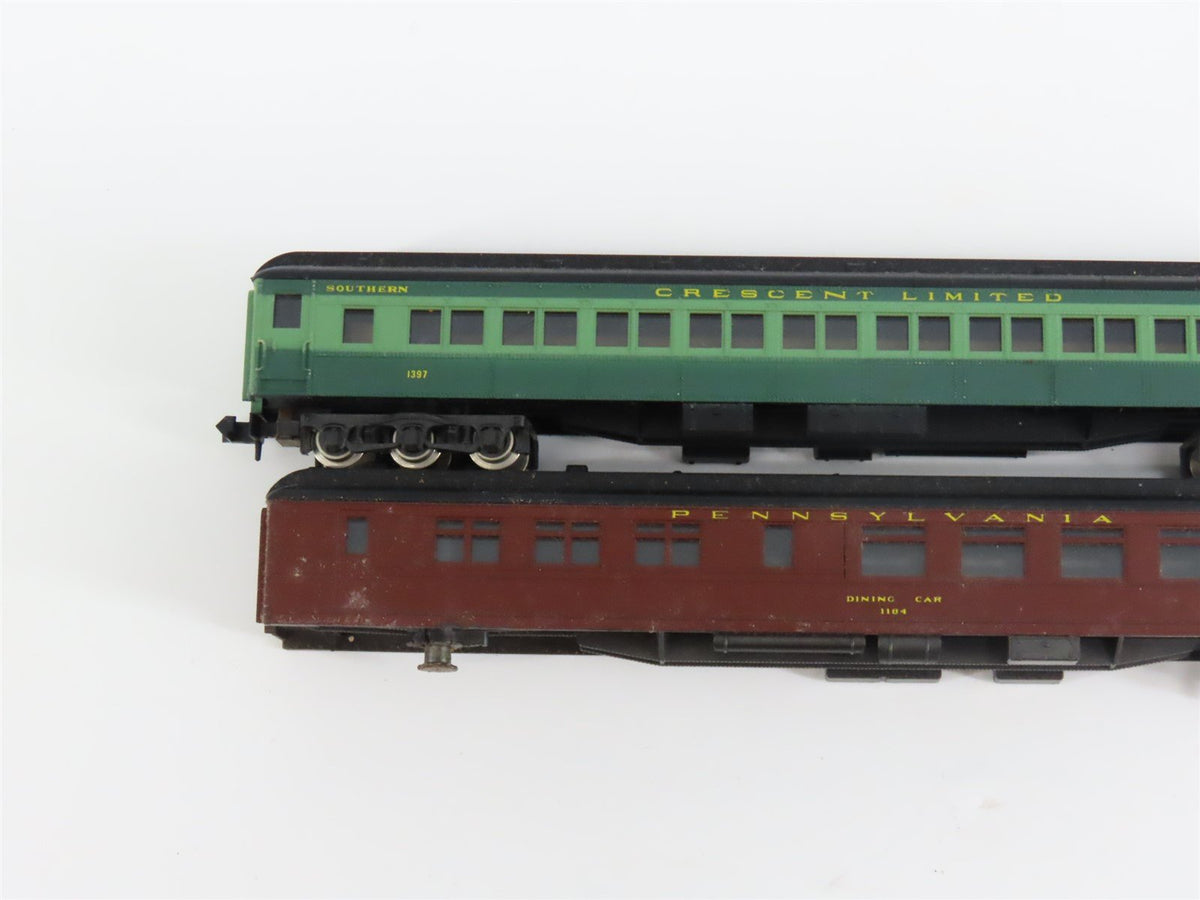 LOT of 9 N Scale CNW/ATSF/PRR/UP/B&amp;O Coach, Baggage, Obs Passenger Cars
