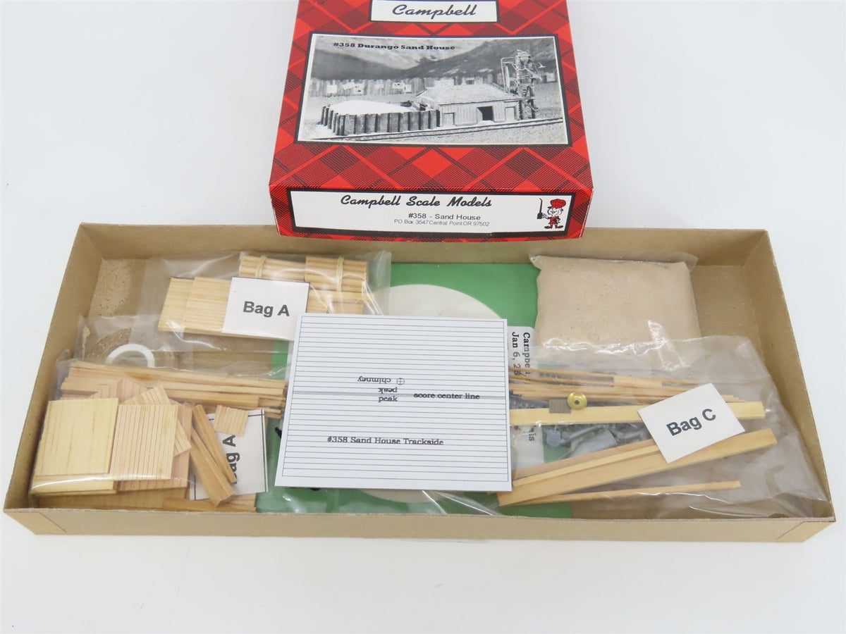 HO 1/87 Scale Campbell Scale Models Kit 358 Durango Sand House w/ DVD