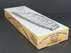 HO Central Valley Model Works Kit 1901 Single Track Parker Truss Bridge - SEALED