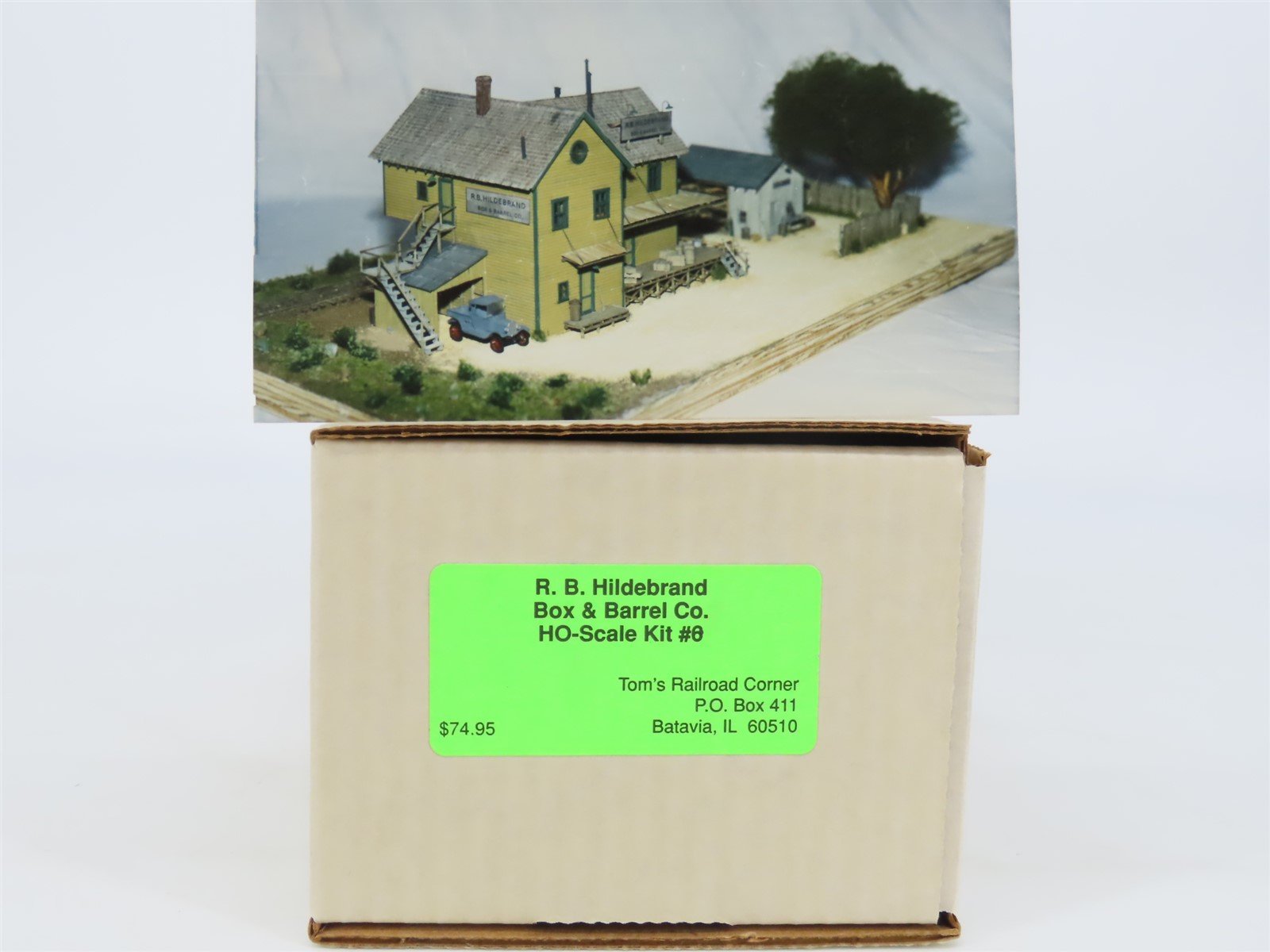 HO 1/87 Scale Tom's Railroad Corner Kit 6 R.B. Hildebrand Box & Barrel Co.