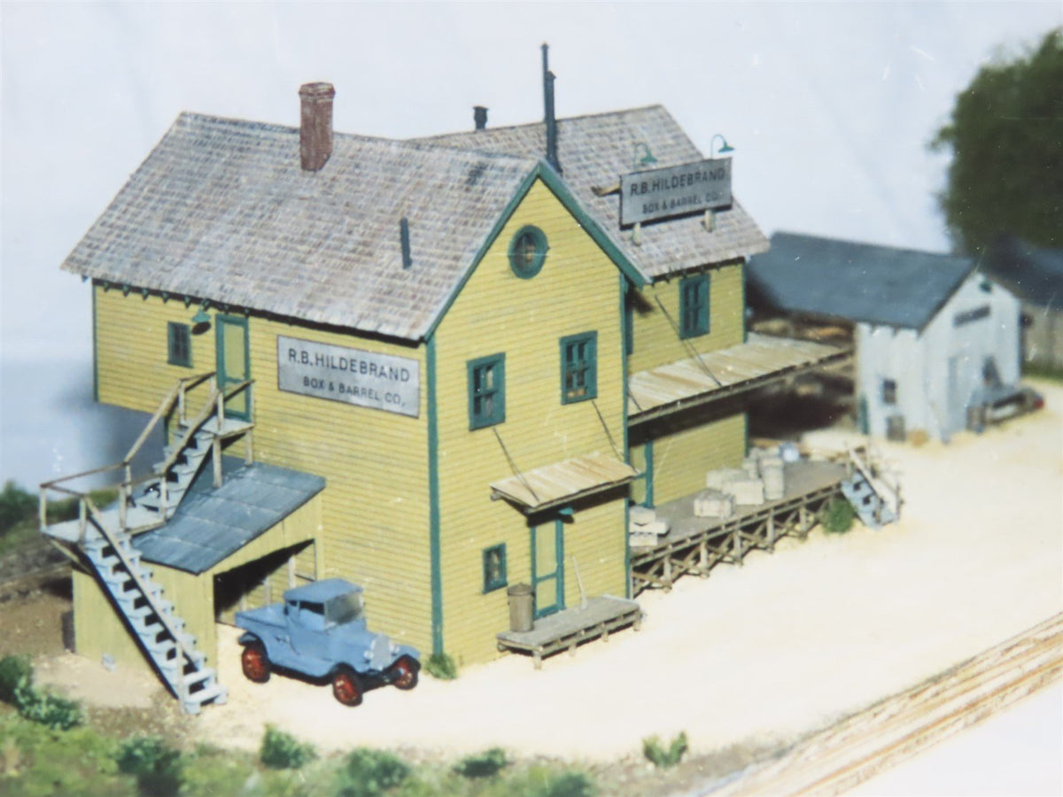HO 1/87 Scale Tom&#39;s Railroad Corner Kit 6 R.B. Hildebrand Box &amp; Barrel Co.