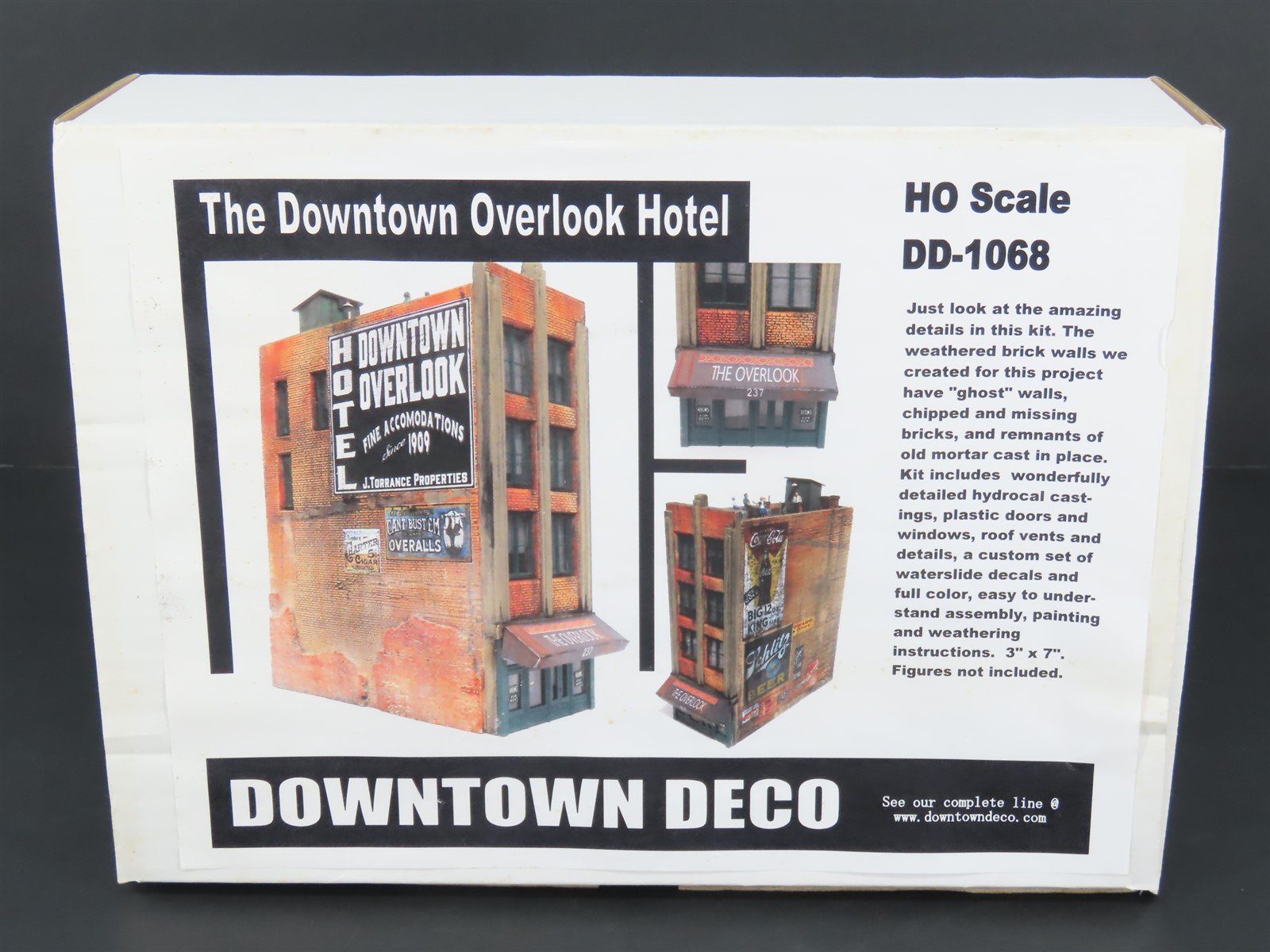 HO 1/87 Scale Downtown Deco Kit DD-1068 The Downtown Overlook Hotel