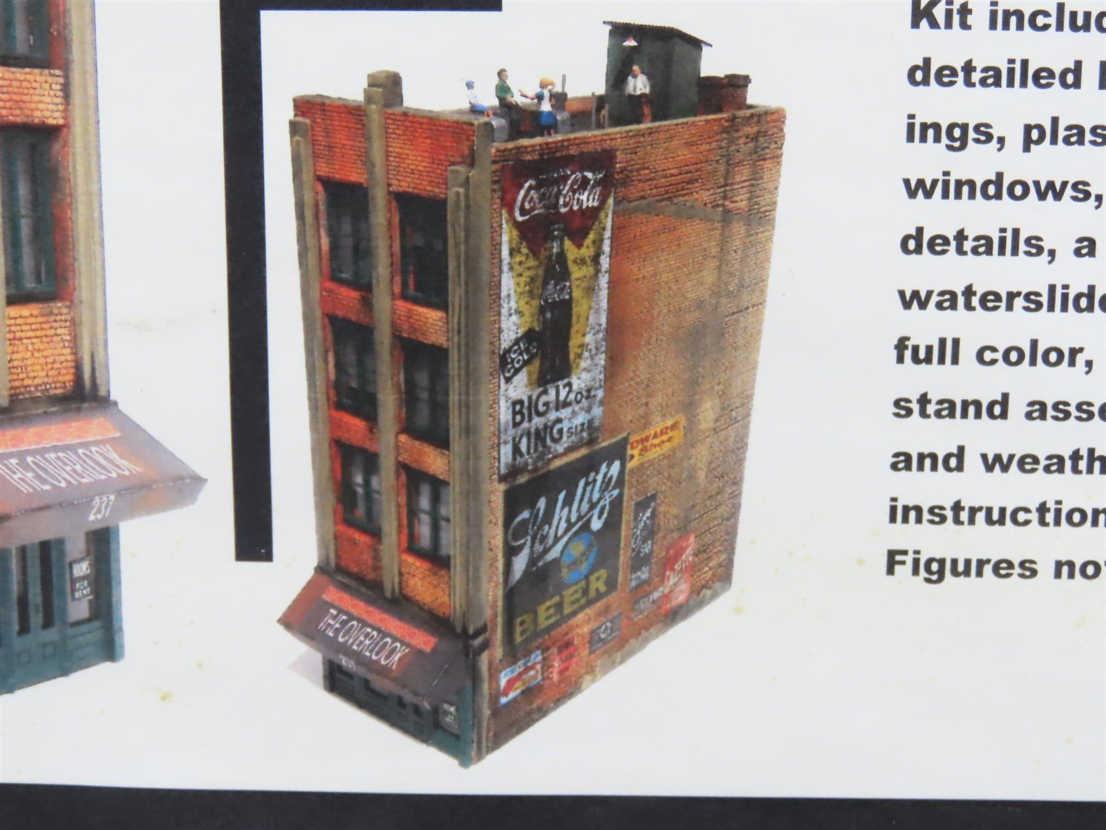 HO 1/87 Scale Downtown Deco Kit DD-1068 The Downtown Overlook Hotel