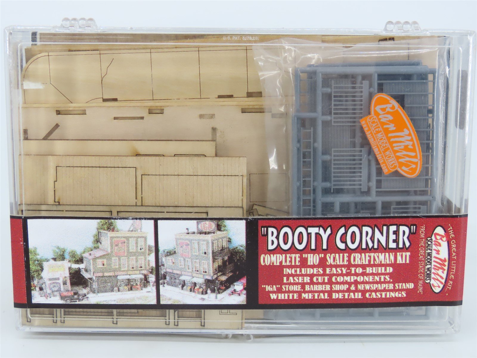 HO Scale Bar Mills Craftsman Laser-Cut Kit 0982 "Booty Corner" - SEALED