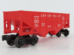 O Gauge 3-Rail Lionel 6476 LV Lehigh Valley Railroad 2-Bay Open Hopper #25000