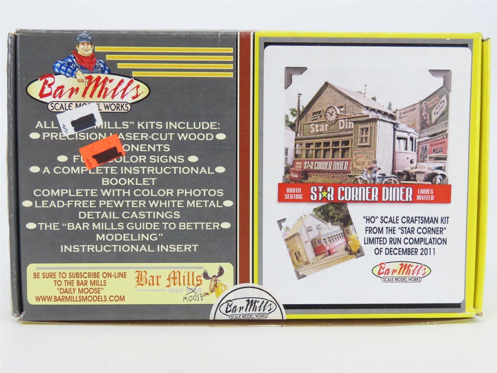 HO Scale Bar Mills Craftsman Laser-Cut Kit 0602 Star Corner Diner