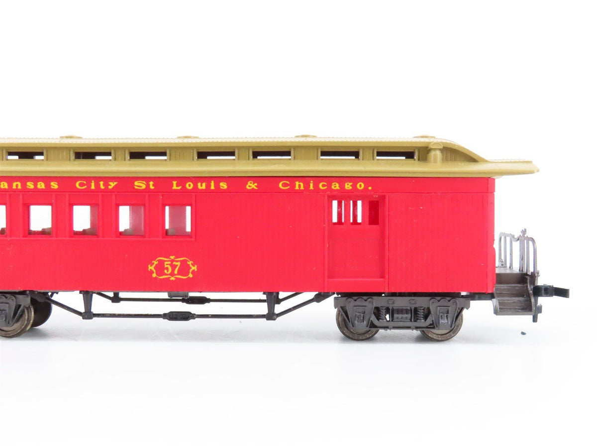 HO Scale Rivarossi 6986 Kansas City, St. Louis &amp; Chicago Passenger 4-Car Set