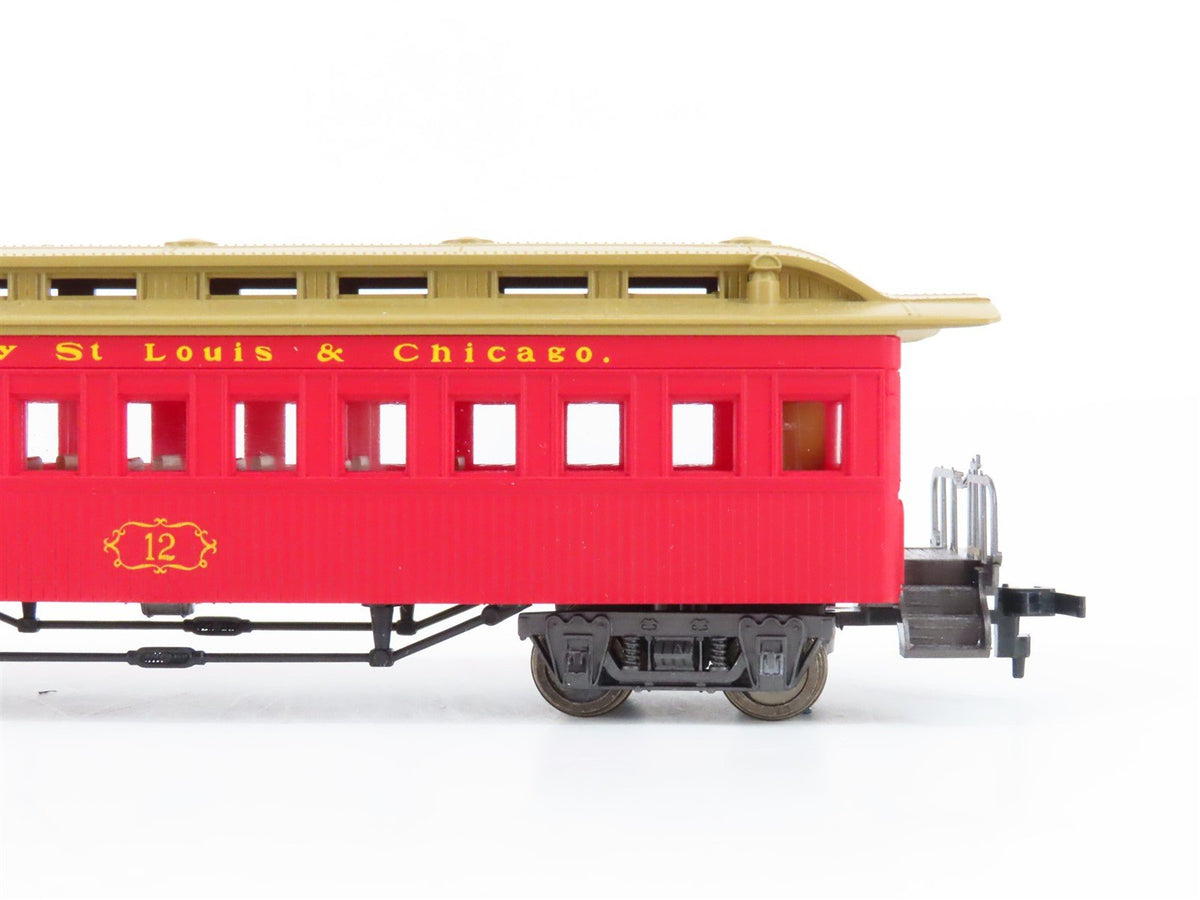 HO Scale Rivarossi 6986 Kansas City, St. Louis &amp; Chicago Passenger 4-Car Set