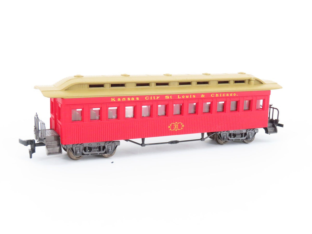 HO Scale Rivarossi 6986 Kansas City, St. Louis &amp; Chicago Passenger 4-Car Set
