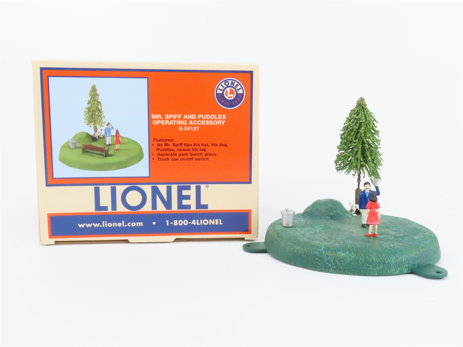 O 1/48 Scale Lionel 6-24137 Mr Spiff And Puddles Operating Scene