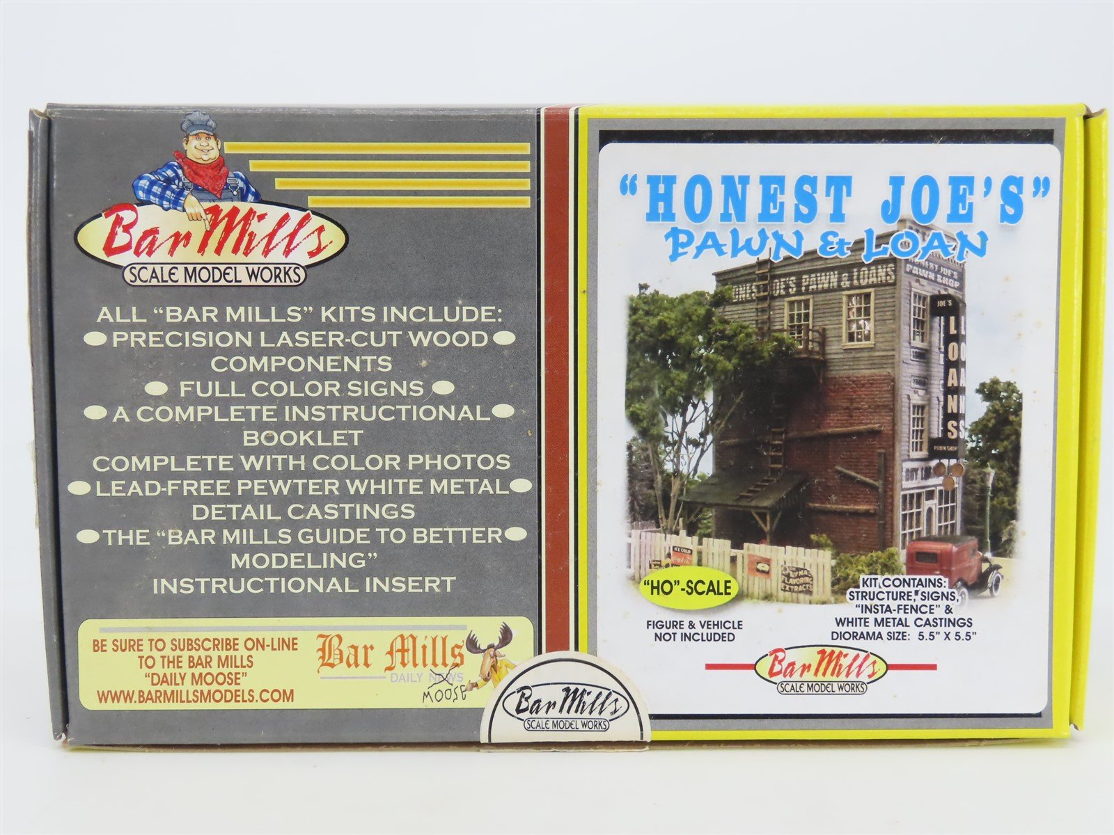 HO Scale Bar Mills Craftsman Laser-Cut Kit 0442 "Honest Joe's" Pawn & Loan