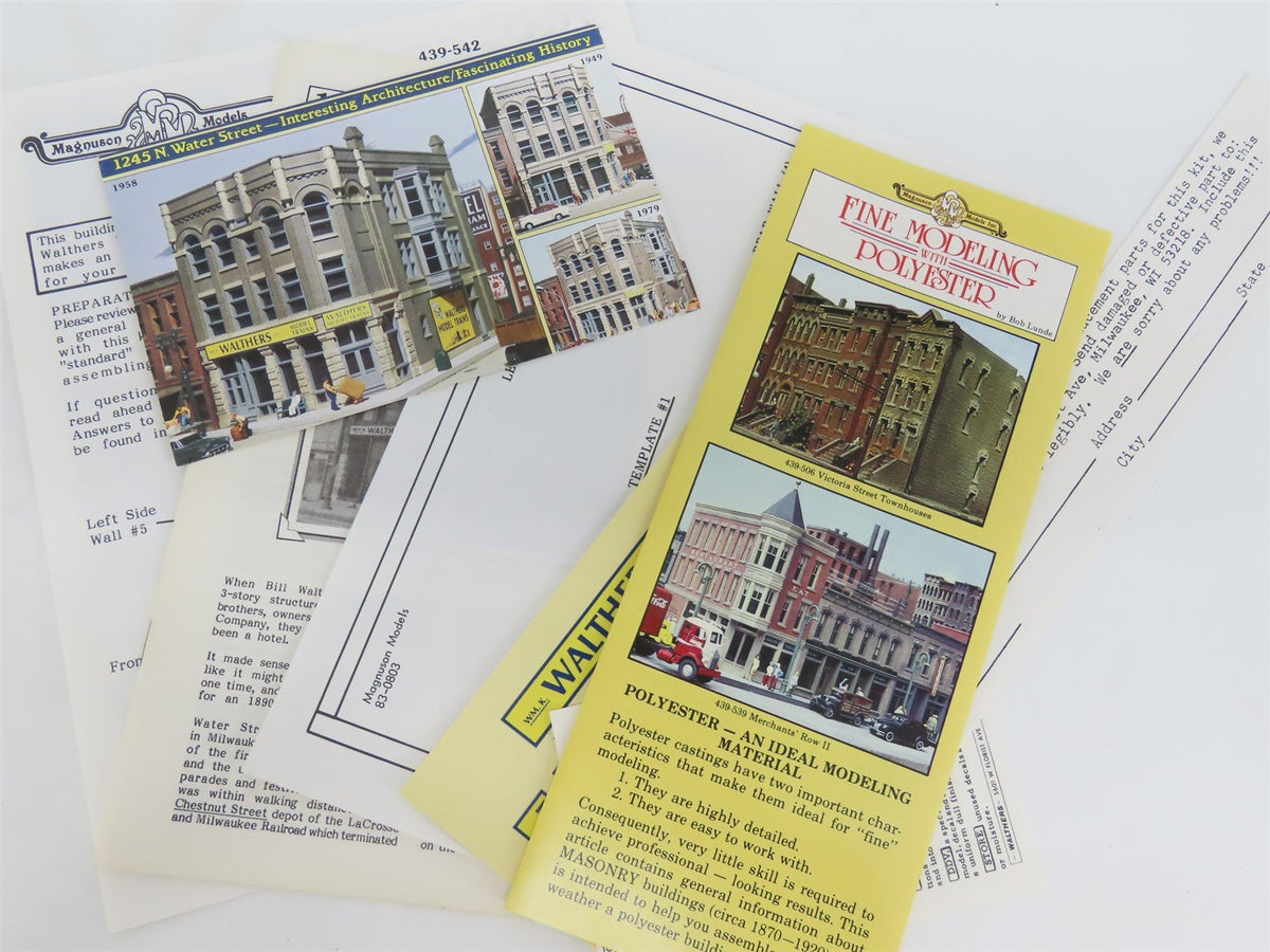 HO Scale Magnuson Models Kit 439-542 1245 N. Water Street