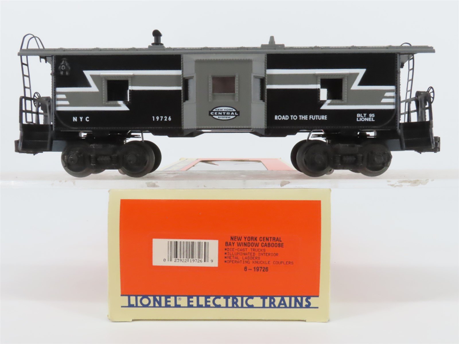 O Gauge 3-Rail Lionel 6-19726 NYC New York Central Bay Window Caboose #19726