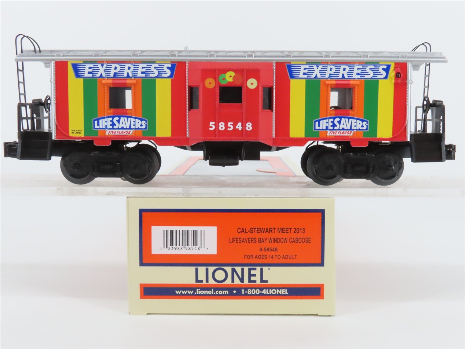 O Gauge 3-Rail Lionel 6-58548 Lifesavers Express Bay Window Caboose #58548