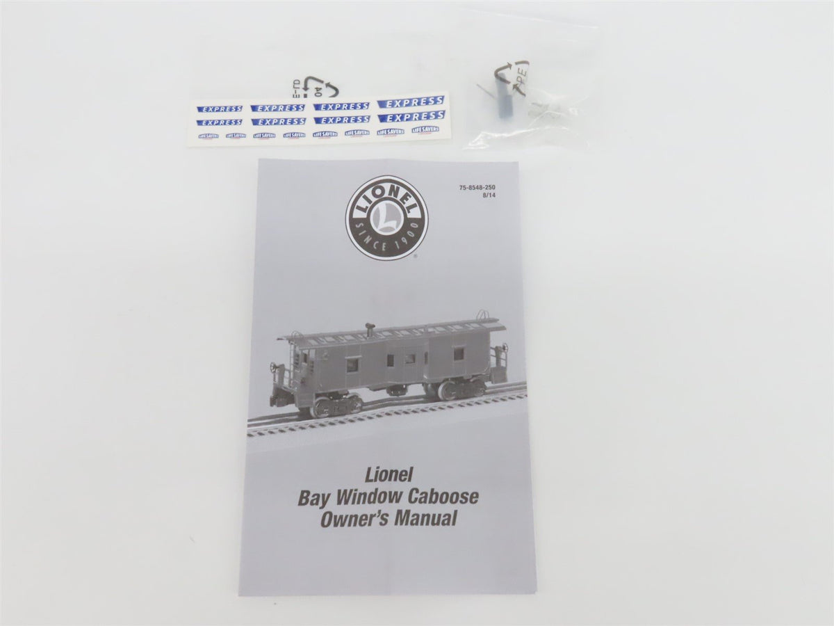 O Gauge 3-Rail Lionel 6-58548 Lifesavers Express Bay Window Caboose #58548