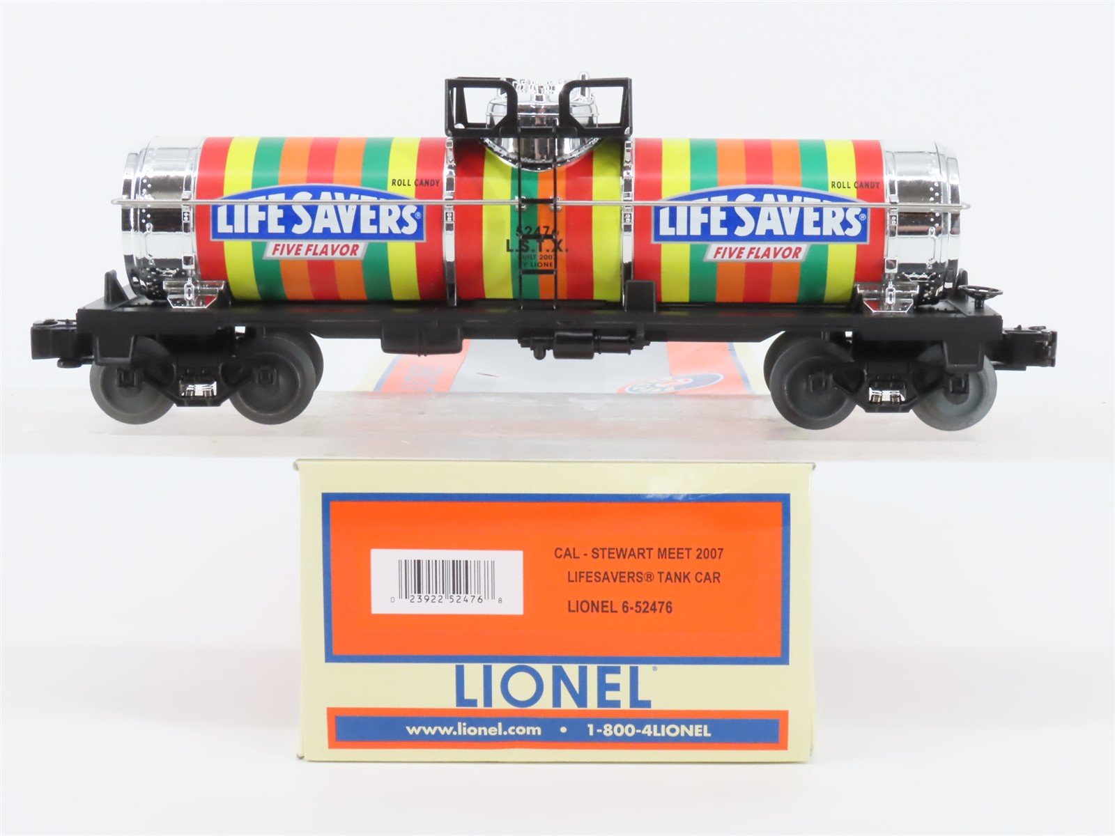 O Gauge 3-Rail Lionel 6-52476 LSTX Lifesavers Single-Dome Tank Car #52476