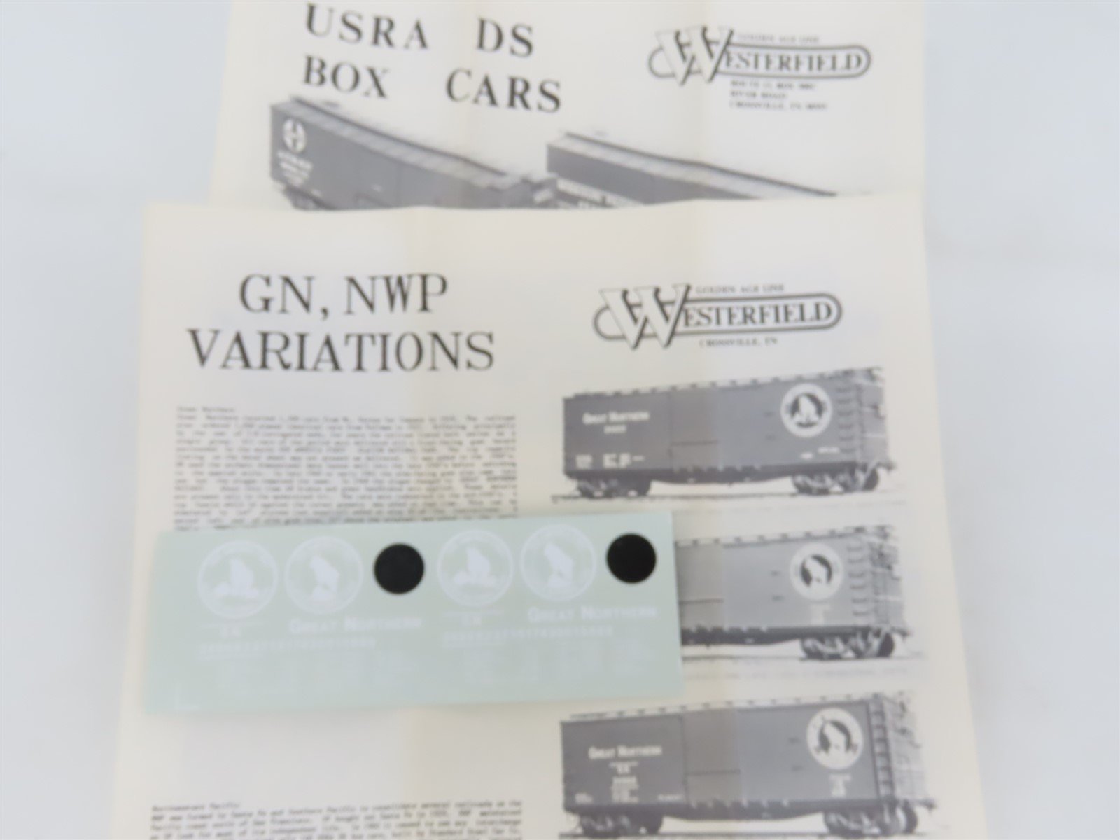 HO Scale Westerfield Golden Age Line Kit 3815 GN Great Northern Box Car