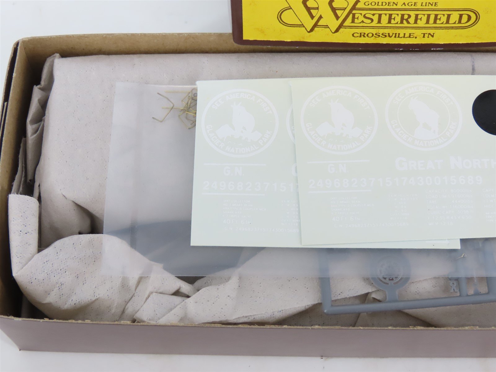 HO Scale Westerfield Golden Age Line Kit 3815 GN Great Northern Box Car